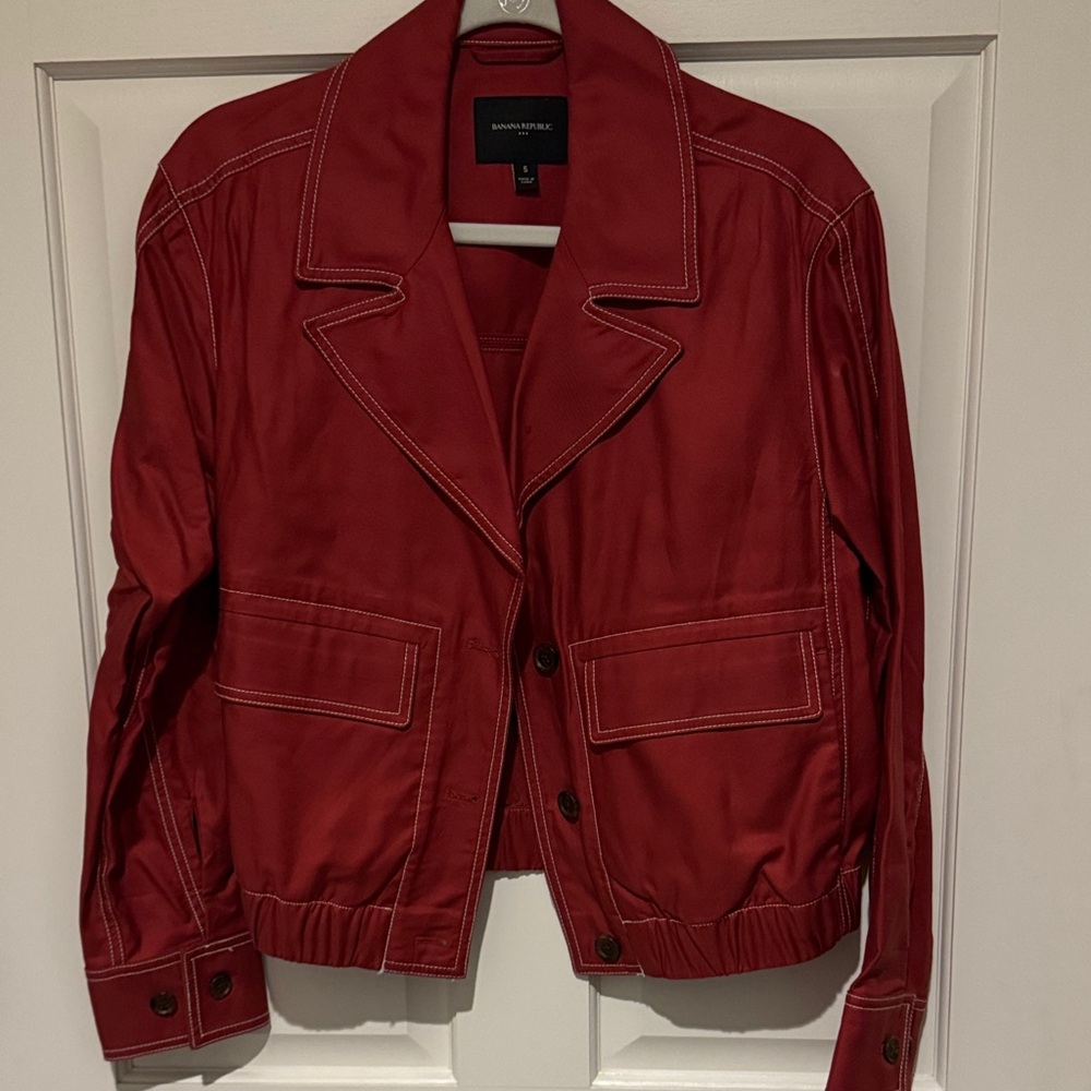 Banana Republic Red Blazer Jacket